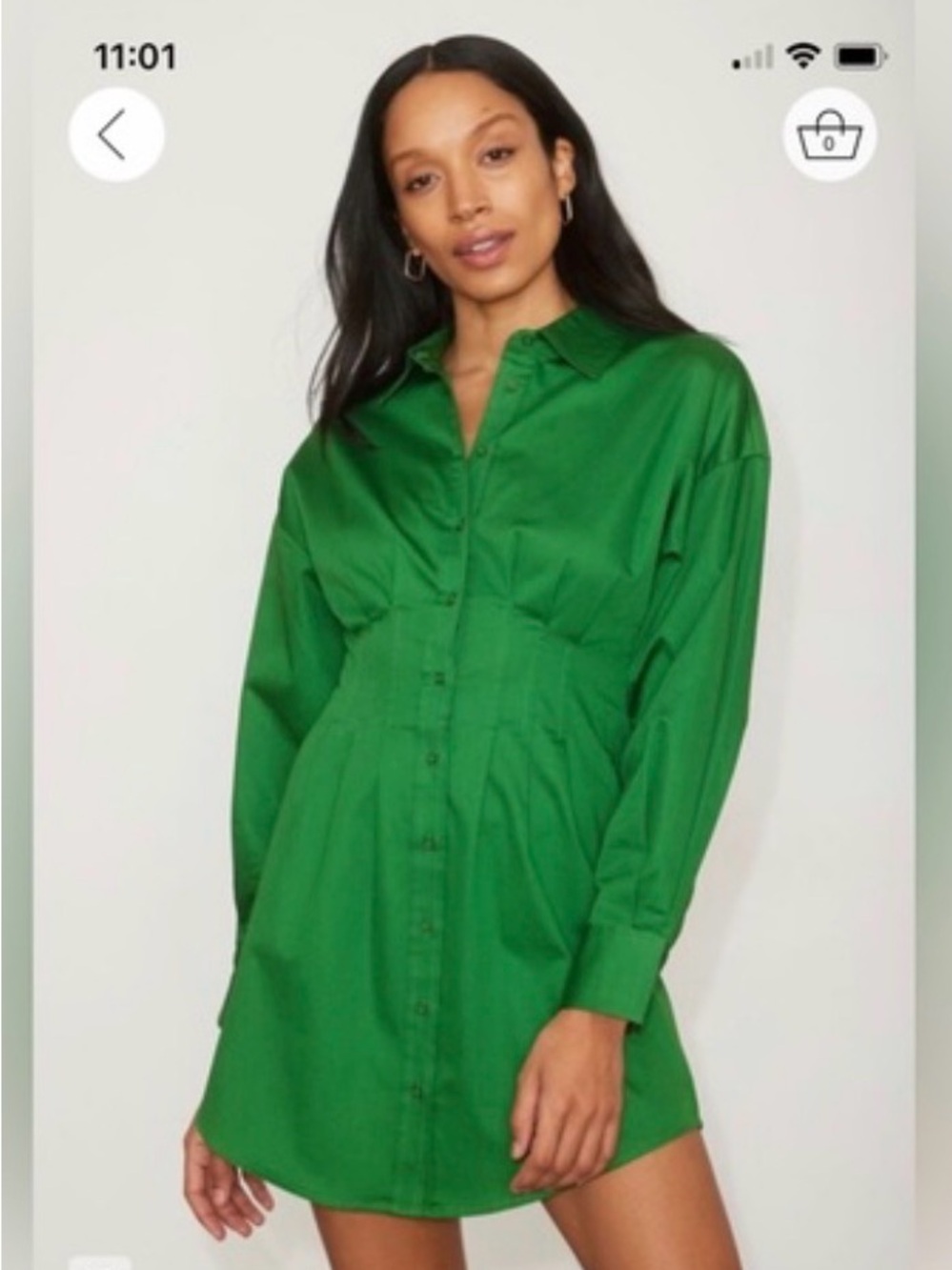 LIKE NEW Women’s Green Shirt Dress